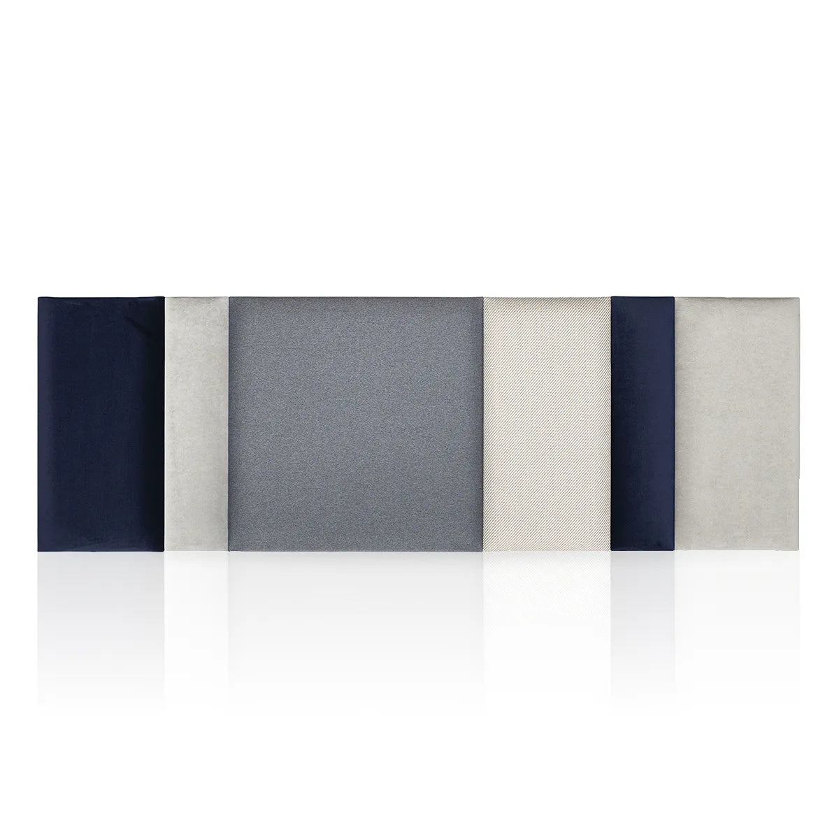 Padded Wall Panels Set 1 Grey on white background Decormania UK